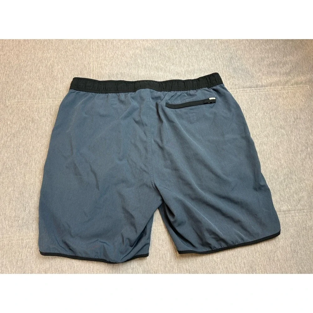 Vuori Men's XL Athletic Shorts Navy Blue Elastic Waist Drawstring Pockets